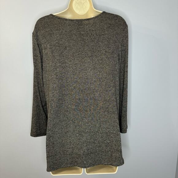 J.Jill Wearever Collection Open Front Cardigan Pockets With Long Sleeve Top Sz M - Picture 5 of 9
